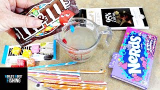 CANDY Bait Making Challenge; Can We Use Candy As Color Base??