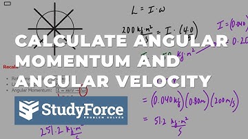 Finding Angular Momentum and Angular Frequency