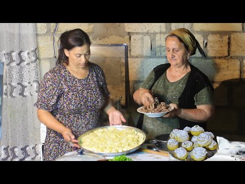 Kazak Mutfağı |  Beş parmak Khangali | Altın Gül kurabiyesi | Köy yaşamı