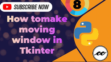 How to make a moving window in Python using Tkinter  || Tkinter Series|| #python #tutorial #tkinter