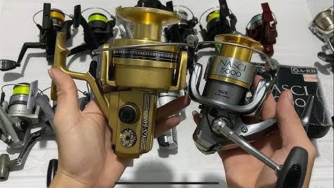 Máy câu Shimano NASCI 5000,  GS60 japan Cực đẹp , video 315 ( zalo 0389.437.238 )