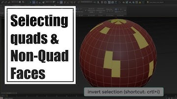 3D Modelling Tutorial - Selecting Quads and Non-Quad Faces (3dsmax)