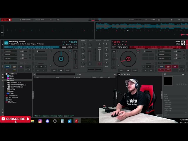 How to make a mashup w/  only VirtualDJ  &  your computer  - Upchurch reggae mashup class=