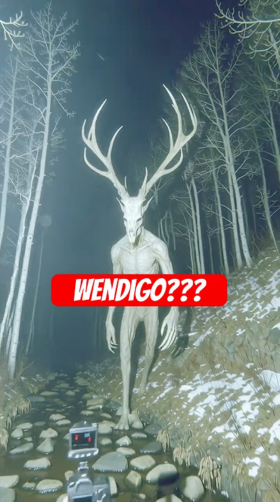 Wendigo Cam Footage!!   #strangeai #cryptid #wendigo