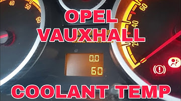 How to access dashboard hidden menu on Opel Vauxhall  CORSA D Water Temperature & Battery Voltage