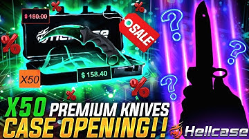 HUGE PREMIUM KNIFE CASE OPENING on Hellcase! 💎 + PROMO CODE 2025!