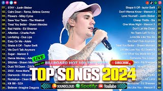 Justin Bieber, Rihanna, Taylor Swift, The Weeknd, Ed Sheeran, Bruno Mars, Adele, Sia🍀🍀Top Hits 2024