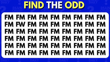 Find the ODD One Out | Emoji Quiz | Easy, Medium, Hard, Impossible @BrainCrushDailyQuiz