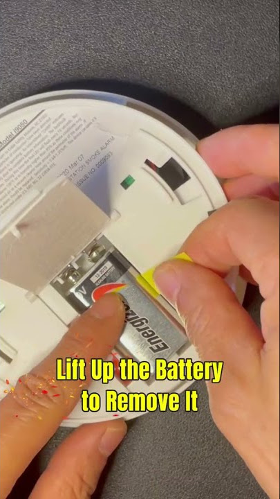 Kiddie Smoke Detector Battery Change