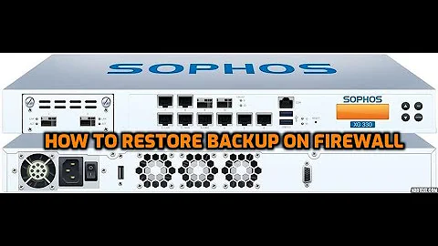 How to Restore Backup On Firewall - Sophos Firewall Complete Training Series - DAY 12