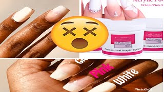 How to do Acrylic nails at home Cheap acrylic powder
