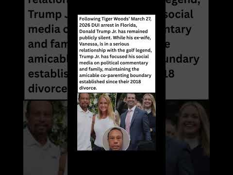 Don Jr.’s Reaction to Tiger Woods’ Arrest? 🤫🏌️‍♂️#celebrity #news #shorts