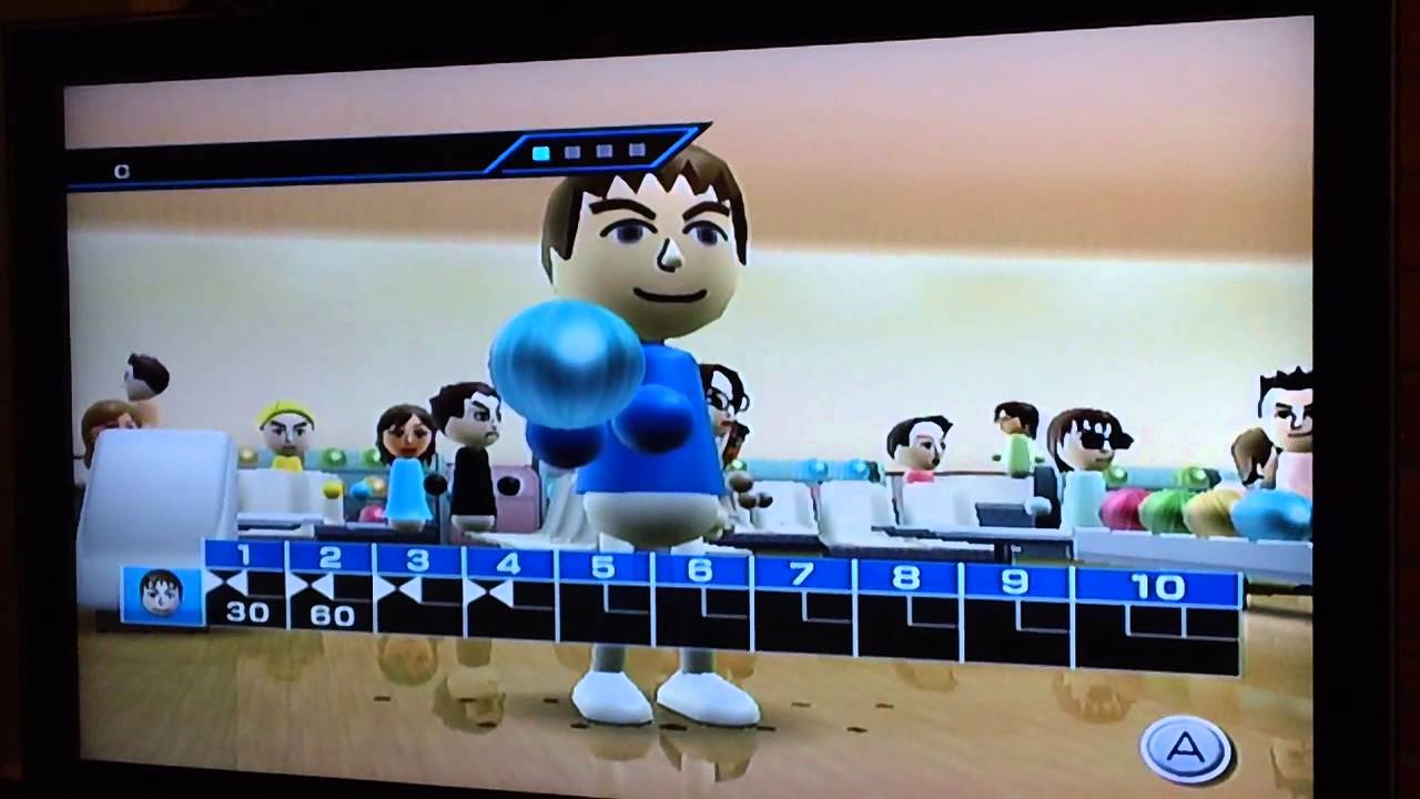 Wii sports bowling me getting a six pack YouTube
