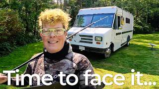 Facing Challenges Van life Camping trip Freediving Spearfishing