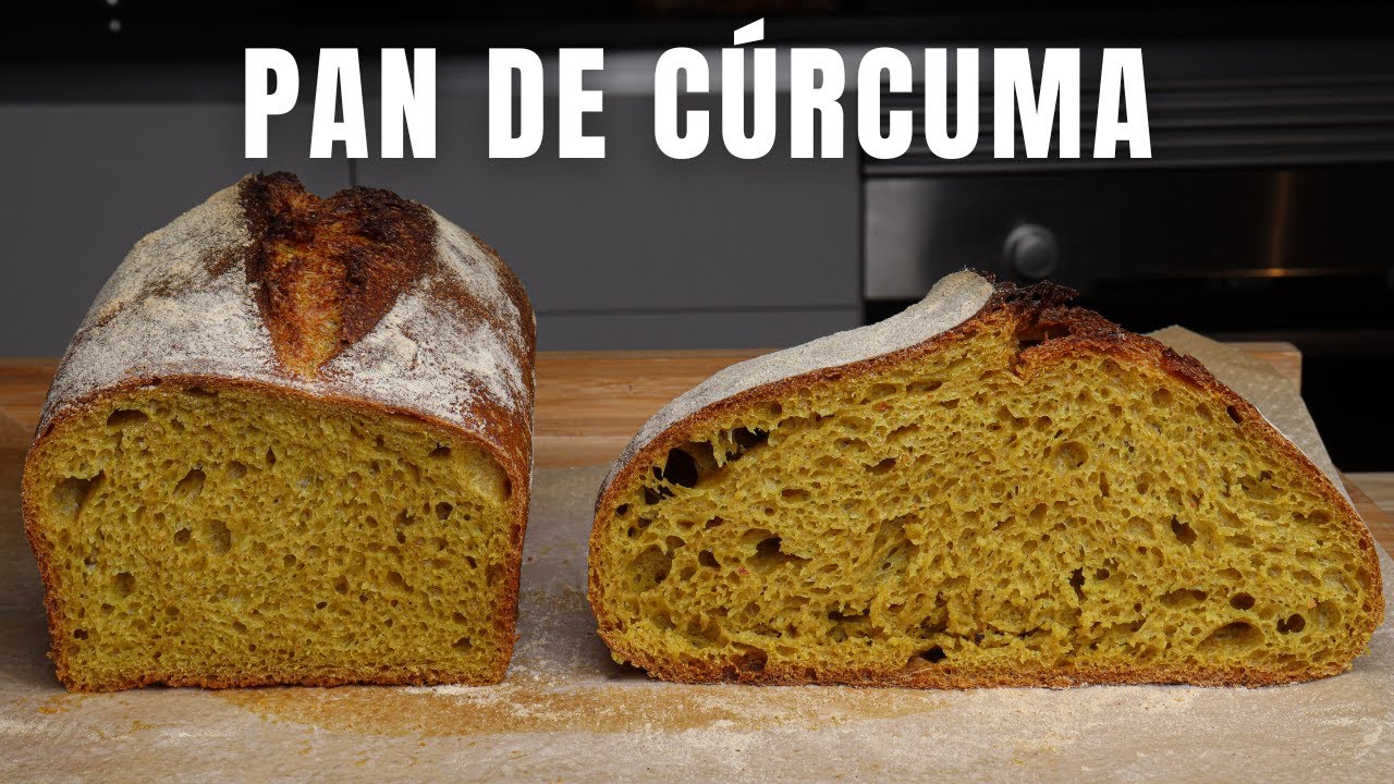 PAN de CÚRCUMA con MASA MADRE | El pan MÁS SANO DEL MUNDO |