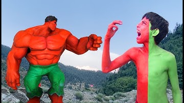Hollywood Hulk Transformation In Real Life || Red Hulk Smash