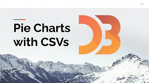 Pie Chart with CSV Datasets in D3