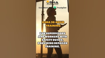 OSHA 30-Hour Construction Training Certification | Everything You Need to Know!