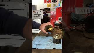 Amsoil and  K&amp;N oil filter cut away