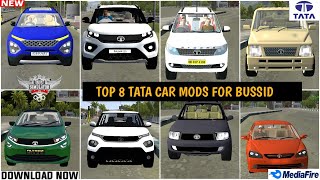 Top 8 Tata Cars Mods For Bussid | Bus Simulator Indonesia | Indian Car Mod For Bussid | Bussid Mod