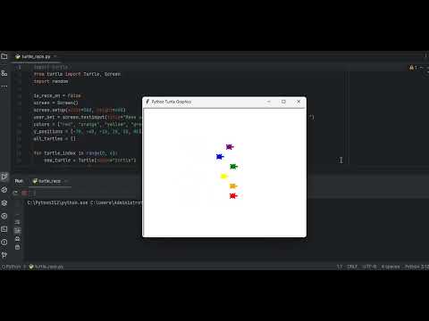 Turtle Race in Python Turtle GUI