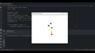 Turtle Race in Python Turtle GUI