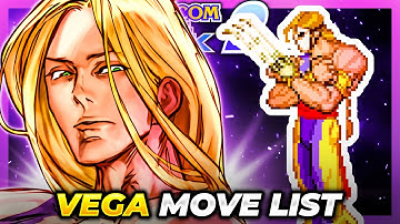 VEGA (CLAW) MOVE LIST - Capcom vs. SNK 2: Mark of  the Millenium 2001 (CVS2)