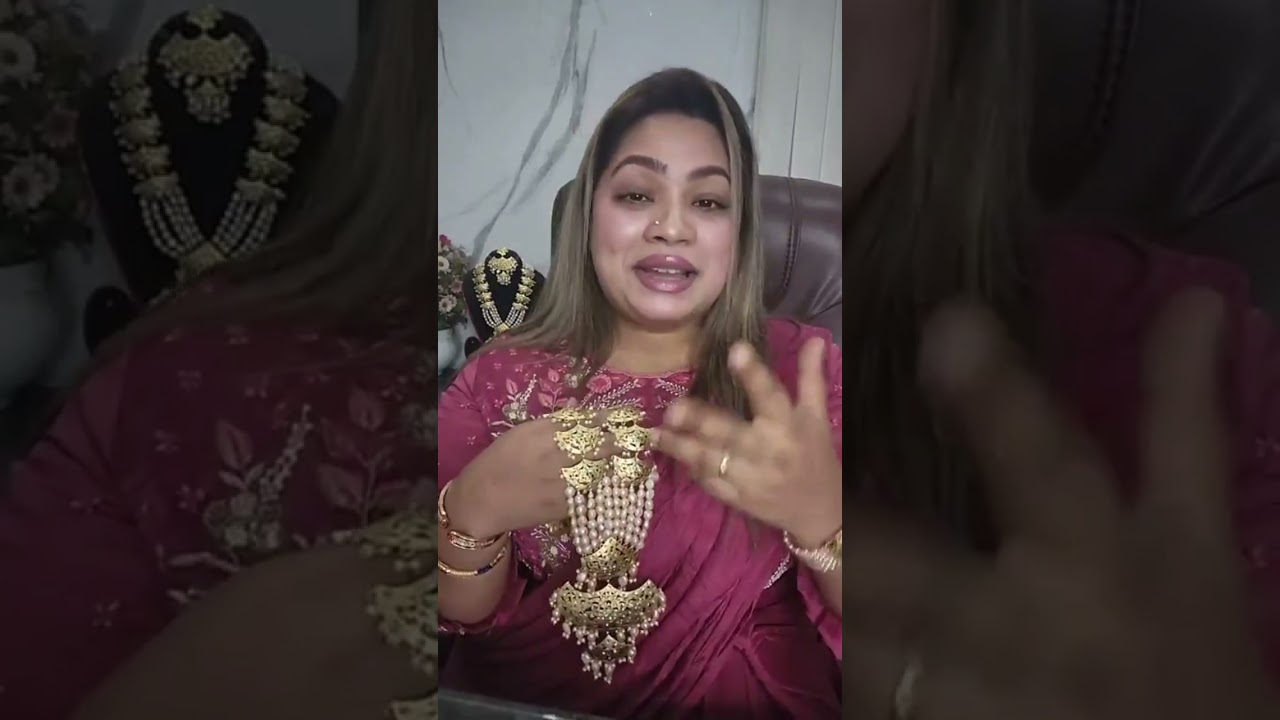 রিয়েল পার্ল নবরত্ন কাটাই সীতা সেট।