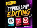 Learn Typography Editing in 30 Days | Day 11#Typography #Editing #Design #Tutorial #Bangla