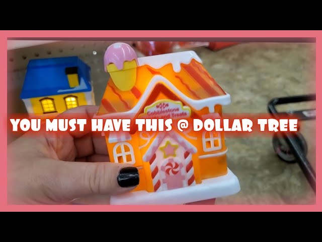 Dollar Tree Cobblestone Corner Christmas Village Haul & Review LED Christmas  Tree Underdark 