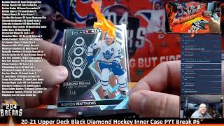 20-21 Upper Deck Black Diamond Hockey Inner Case PYT Break #6 [April 10 2021]