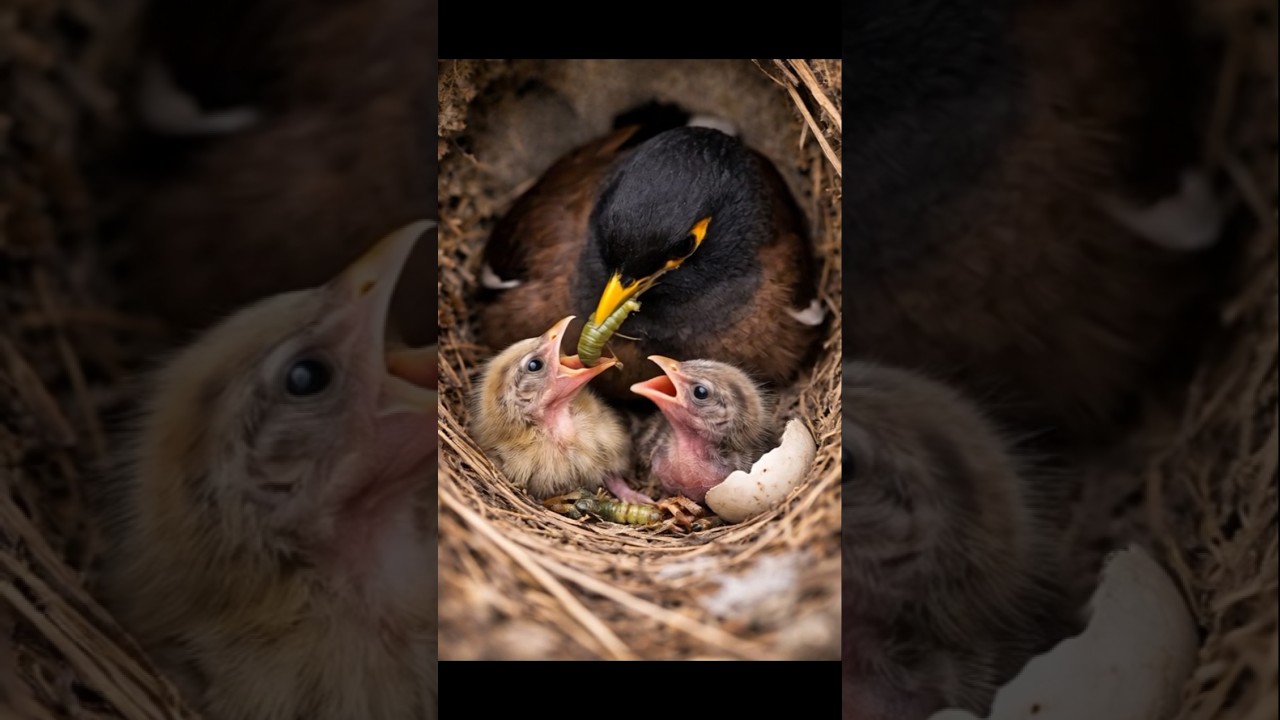 maina feeding chicks👈👍
