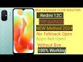 Redmi12c frp Bypass|Redmi Miui 13/Android 13 | Frp |Redmi 12c Frp Unlock | New Trick 2024 without pc