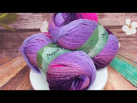 Video: Příze Nepál Ombré, 7424
