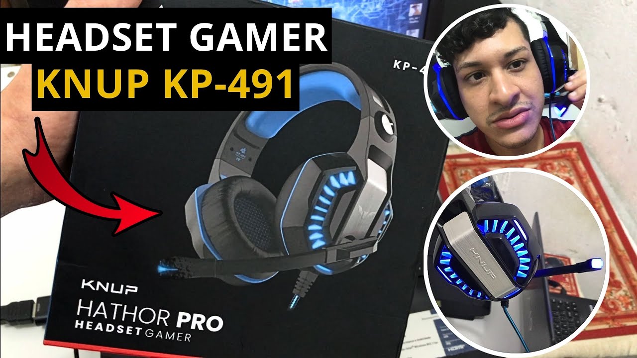 Knup CHEGOU! MEU HEADSET GAMER DA KNUP KP-491 \\ UNBOXING E PRIMEIRAS ...