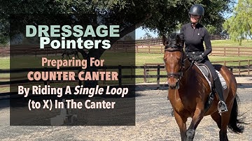 Dressage Pointers: Preparing For Counter-Canter By Riding A Single Loop In The Canter
