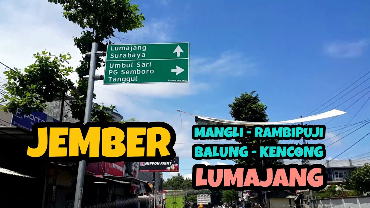 PERJALANAN JEMBER - LUMAJANG VIA RAMBIPUJI - BALUNG - GUMUKMAS - KENCONG | KONDISI JALANAN TERKINI