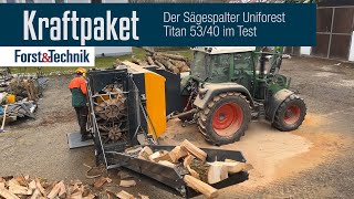 Test Sägespalter Uniforest Titan 53/40: Kraftpaket