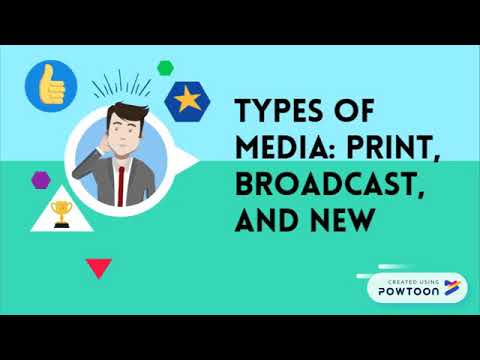 Types of Media: Print, Broadcast and New Media - YouTube
