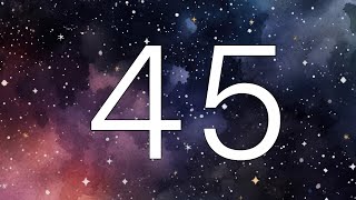 Space and Stars watercolor countdown timer - 45 seconds
