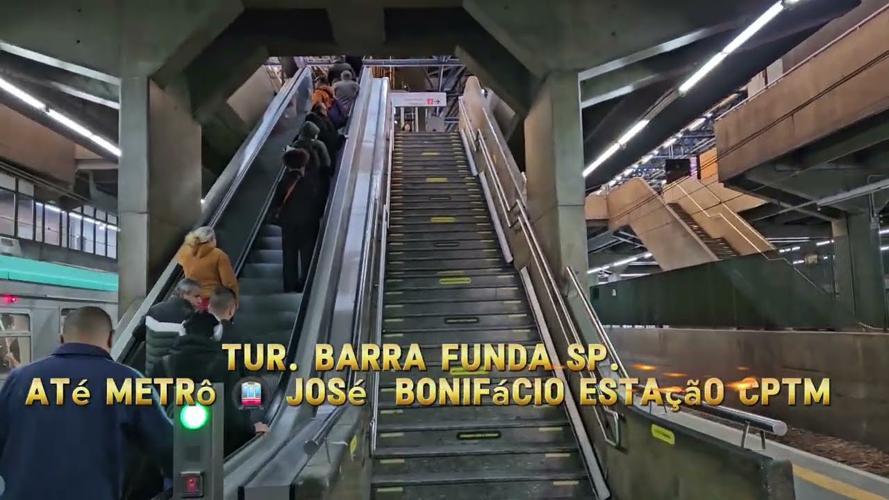 Tour. Barra Funda SP. Metrô 🚇 transferência José Bonifácio CPTM 🚆🚉