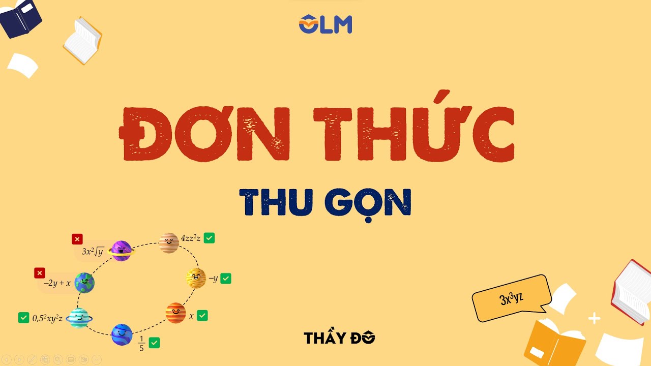 Đơn thức thu gọn | Toán lớp 8 mới | OLM.VN