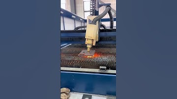 Laser cutter cutting steel plate- Good tools and machinery make work easy