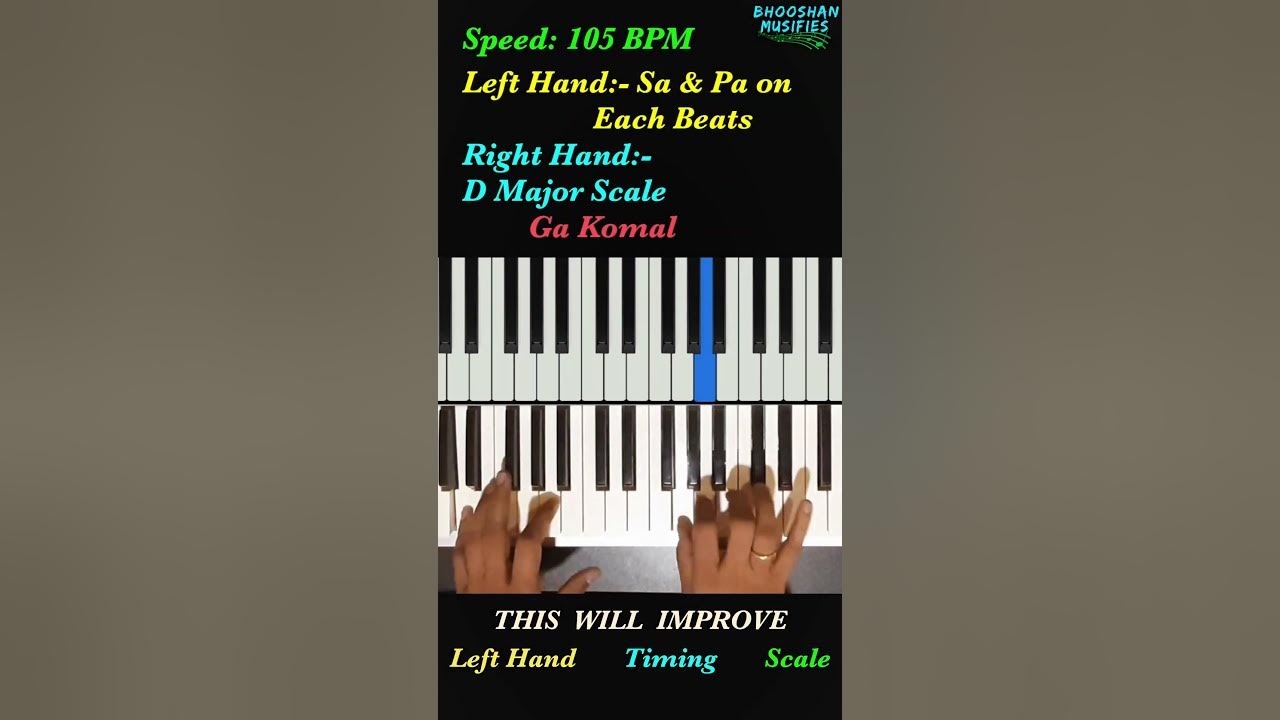 Play Piano with Both Hands Piano Timing Exercise Piano Scale Practice YouTube