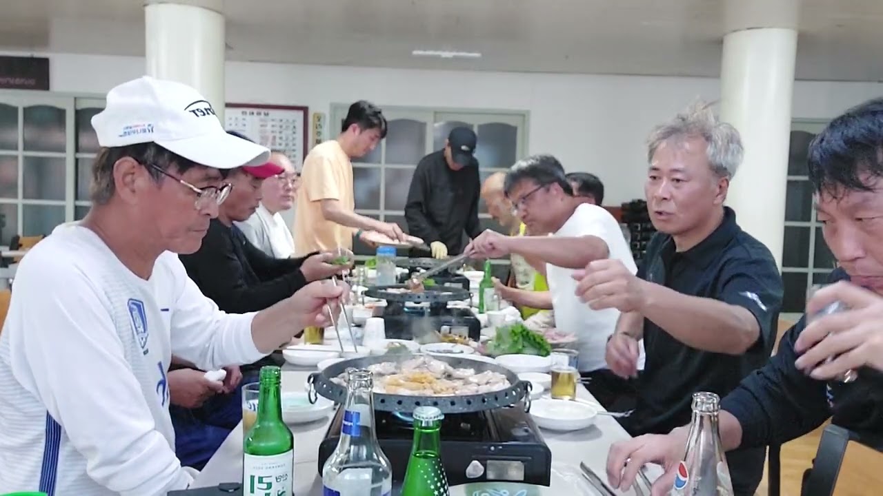 웅천축구팀회식/이모네식사