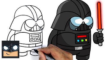 How To Draw AMONG US | DARTH VADER IMPOSTER Step By Step Drawing Tutorial