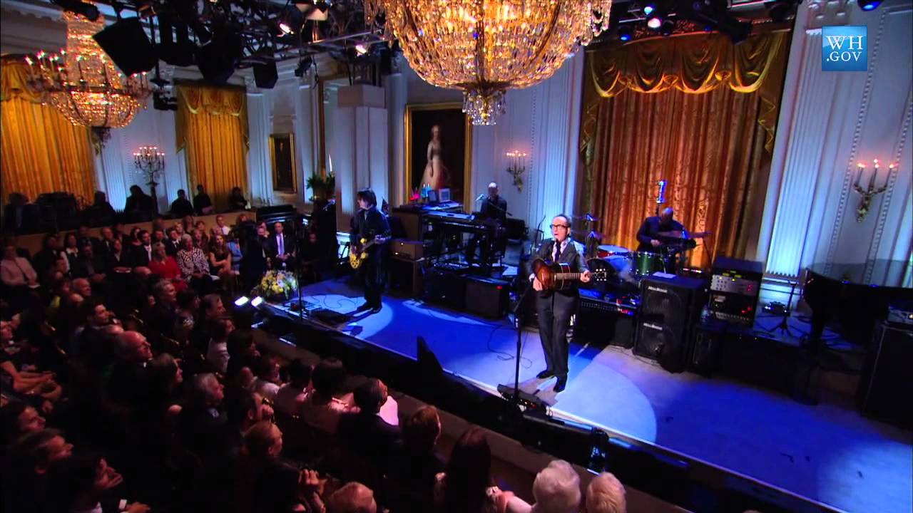Elvis Costello performs 