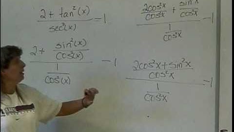 Verifying Trigonometric Identities (part 2)