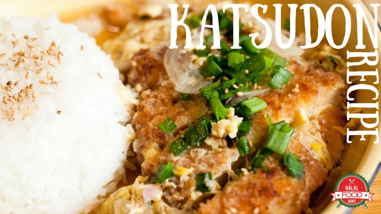 Halal Chicken Katsudon Recipe Youtube
