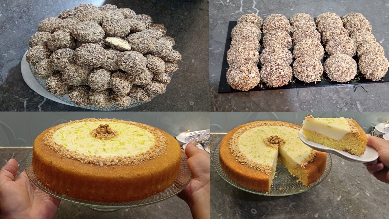 بسبوسة بالكريمة في المول العجيب 👍🏻و حلوة بالشكلاط سهلة واقتصادية للعيد😍✨